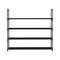 Artiss Shoe Rack Stackable 4 Tiers 80cm Shoes Shelves Storage Stand Black