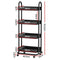 Artiss Storage Trolley Kitchen Cart 4 Tiers Black