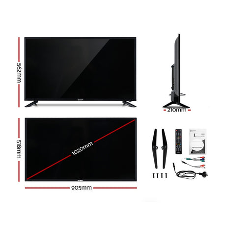Devanti Smart TV 40 Inch LED TV 402K Full HD LCD Slim Screen Netflix Dolby
