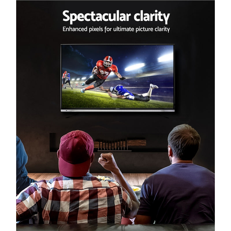 NEW DEVANTI 32 Inch Smart LED TV HD LCD Slim Thin Screen Netflix Black 16:9"
