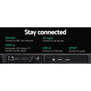DEVANTI 65 Inch Smart LED TV 4K UHD HDR LCD LG Screen Netflix Black"