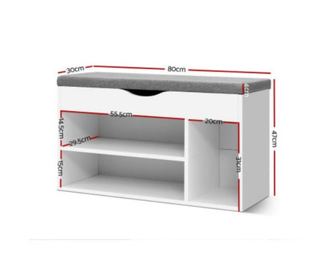 Shoe Cabinet Bench Shoes Organiser Storage Rack Shelf White Cupboard Box Laila's Creations