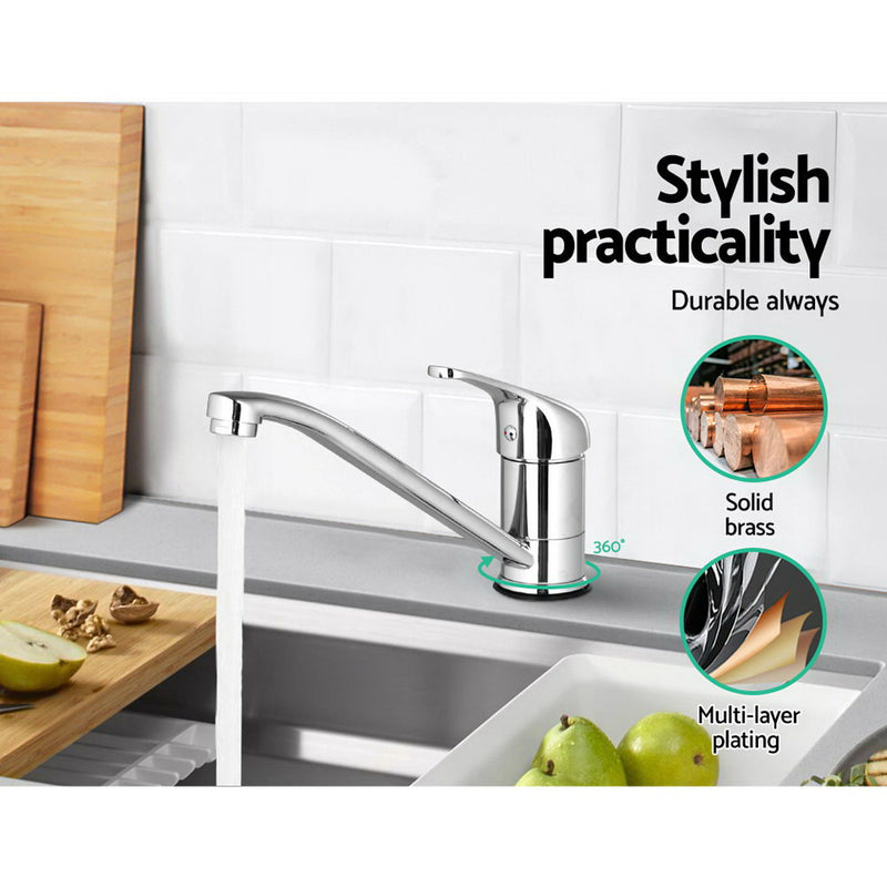 Cefito Basin Mixer Tap - Silver