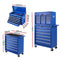 Giantz 15 Drawers Tool Box Chest Trolley Cabinet Garage Storage Boxes Organizer Blue