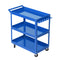 Giantz Tool Cart 3 Tier Parts Steel Trolley Mechanic Storage Organizer Blue