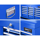 Giantz 9 Drawer Mechanic Tool Box Storage Chest - Blue