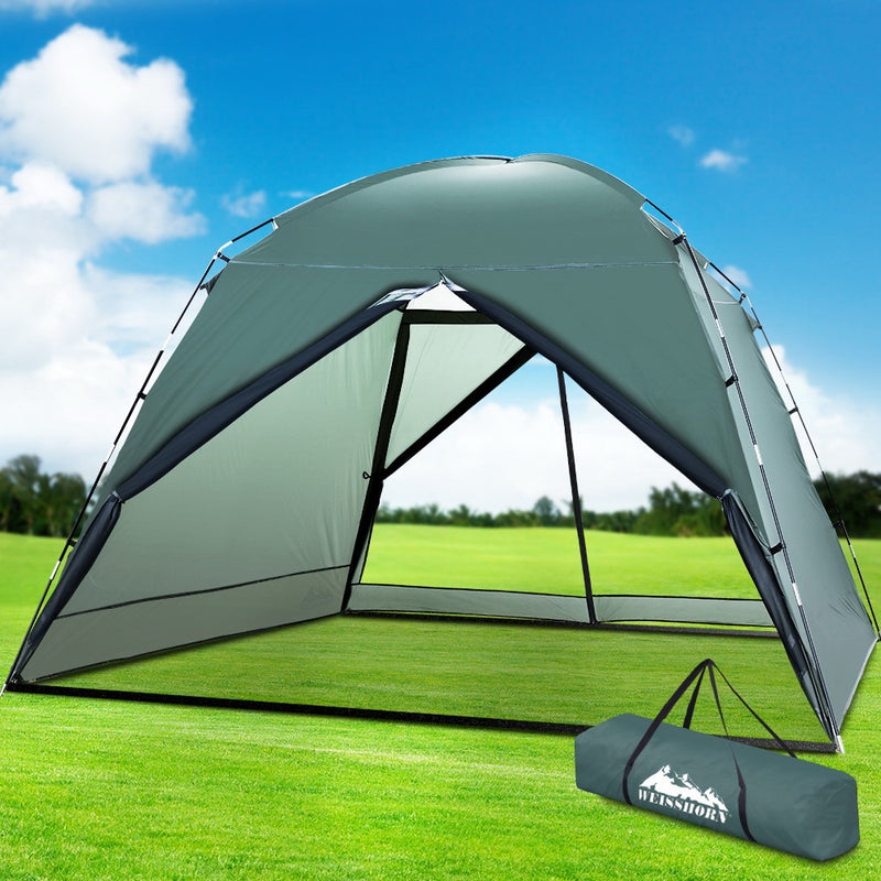 Weisshorn Gazebo Marquee Camping Tent 2.95X2.95M Folding Sun Canopy Shade