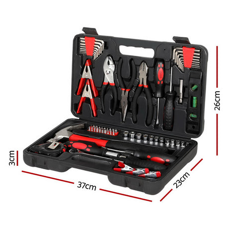 Giantz 70pcs Hand Tool Kit Set Box Household Automotive Repair Workshop w/Case