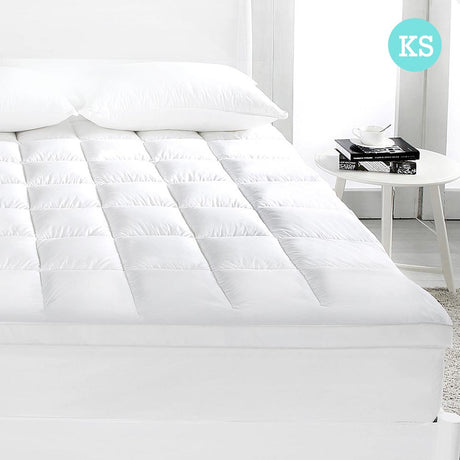 Giselle King SINGLE Mattress Topper Duck Feather Down 1000GSM Pillowtop Topper