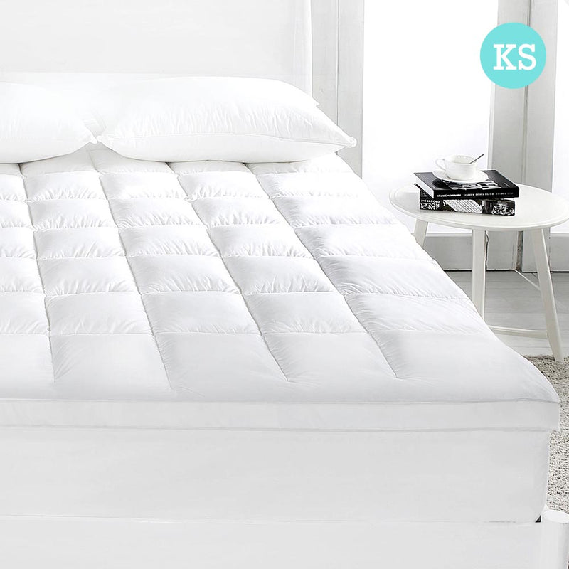 Giselle King SINGLE Mattress Topper Duck Feather Down 1000GSM Pillowtop Topper
