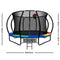 Everfit 12FT Trampoline With Basketball Hoop - Rainbow