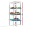 Devanti Electric Heated Towel Clothes Rail Rack Airer Dryer Warmer Stand 300W