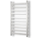 DEVANTI Electric Heated Ladder Towel Rails Bathroom Dryer Clothes Warmer 10 Racks Square Bars Rungs