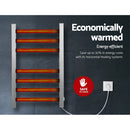 DEVANTI Electric Heated Ladder Towel Rails Bathroom Dryer Clothes Warmer 7 Racks Square Bars Rungs