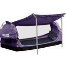 Mountview Double Swag Camping Swags Canvas Dome Tent Free Standing Purple