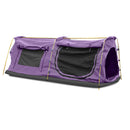 Mountview Double King Swag Camping Swags Canvas Dome Tent Hiking Mattress Purple