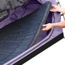 Mountview Double King Swag Camping Swags Canvas Dome Tent Hiking Mattress Purple