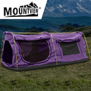 Mountview Double King Swag Camping Swags Canvas Dome Tent Hiking Mattress Purple