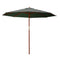 Instahut Umbrella Outdoor Pole Umbrellas Stand Sun Beach Garden Deck Charcoal 3M