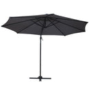 Instahut Outdoor Umbrella 3M Roma Cantilever Beach Furniture Garden 360 Degree Charcoal