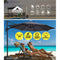 Instahut Outdoor Umbrella 3M Roma Cantilever Beach Furniture Garden 360 Degree Charcoal