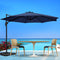 Instahut Outdoor Umbrella 3M Roma Cantilever Beach Furniture Garden 360 Degree Navy