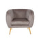 Artiss Armchair Lounge Arm Chair Sofa Accent Armchairs Chairs Couch Velvet Beige