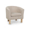 Artiss Armchair Lounge Chair Tub Accent Armchairs Fabric Sofa Chairs Wooden