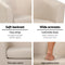 Artiss Armchair Lounge Chair Tub Accent Armchairs Fabric Sofa Chairs Beige