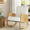 Artiss Rocking Chair Armchair Boucle Accent Chairs Sherpa Upholstered White