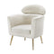 Artiss Armchair Boucle Fabric White Yoli