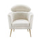 Artiss Armchair Boucle Fabric White Yoli