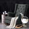 Artiss Rocking Armchair Feeding Chair Fabric Armchairs Lounge Recliner Charcoal