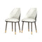 Artiss Dining Chairs Wooden Chair Kitchen Cafe Faux Leather Padded Seat Set Of 2