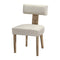 Artiss Milford Dining Chairs Beige Fabric Set of 2