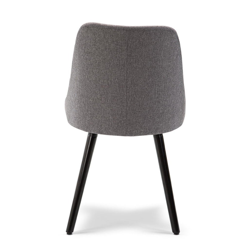 Artiss Set of 2 Fabric Dining Chair - Grey