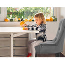 Artiss 2x Dining Chairs French Provincial Retro Chair Wooden Velvet Fabric Grey