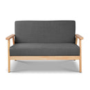 Artiss 2 Seater Fabric Sofa Chair - Grey