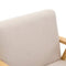 Artiss Fabric Dining Armchair - Beige