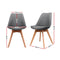Artiss Dining Chairs DSW Retro Replica Eames Eiffel Kitchen Chair Cafe Grey
