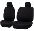 Seat Covers for MAZDA BT-50 B22P/Q-B32P/Q UP SERIES 10/2011 ? 2015 SINGLE CAB CHASSIS FRONT BUCKET + _ BENCH BLACK ALL TERRAIN