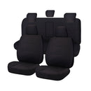 Seat Covers for ISUZU D-MAX 06/2012 - 06/2020 DUAL CAB CHASSIS UTILITY FR BLACK CHALLENGER
