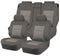 Seat Covers for TOYOTA RAV4 ACA33R-ACA38R-GSA33R SERIES 01/2006 - 2012 4X4 SUV/WAGON 5 SEATERS FR GREY PREMIUM