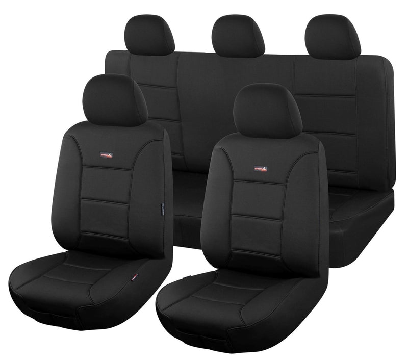 Seat Covers for Isuzu D-Max SX Single Cab 07/2020 - On SHARKSKIN Elite Black