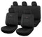 Seat Covers for HOLDEN COLORADO RG SERIES FR 06/2012 - ON DUAL FR BLACK SHARKSKIN