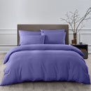 Royal Comfort 2000TC 6 Piece Bamboo Sheet & Quilt Cover Set Cooling Breathable - Double - Royal Blue