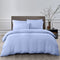 Royal Comfort 2000TC 6 Piece Bamboo Sheet & Quilt Cover Set Cooling Breathable - Queen - Light Blue