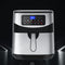 Kitchen Couture 12 Litre Air Fryer Multifunctional LCD One Touch Display Silver  Silver