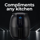 Kitchen Couture 3.5 Litre Digital Display Black Air Fryer Oil Free Cooking  Black