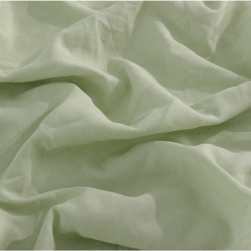 Royal Comfort Flax Linen Blend Sheet Set Bedding Luxury Breathable Ultra Soft - King - Sage Green
